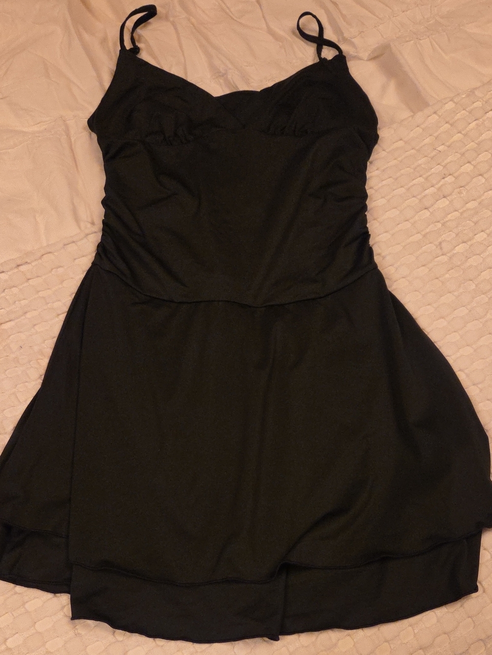 SHEIN Black Spaghetti-Strap Mini Dress